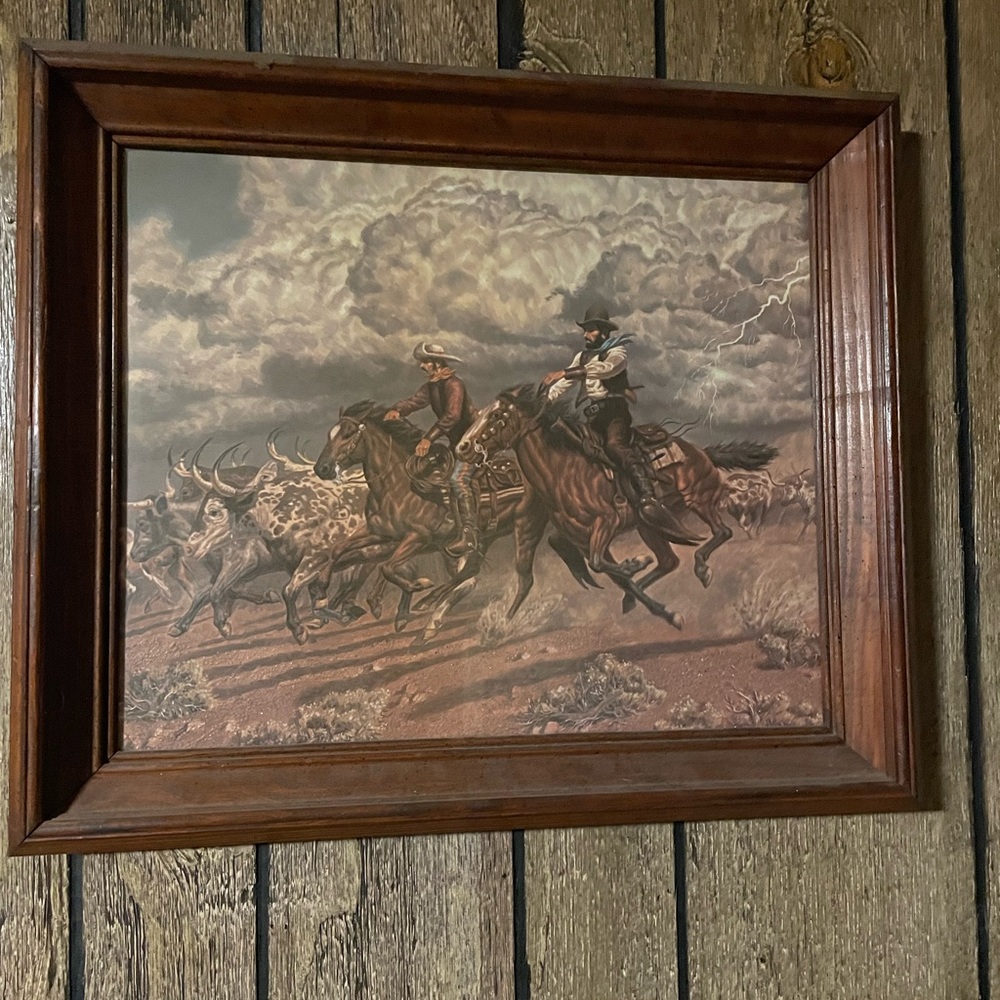 1970s picture of cattle drive